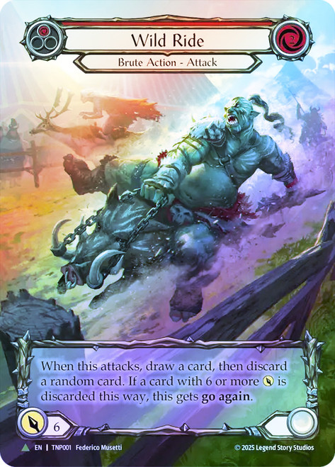 Flesh and Blood Wild Ride 1枚 Wild Ride (Blue) (Tournament Pack) | Promotional Cards | Star City