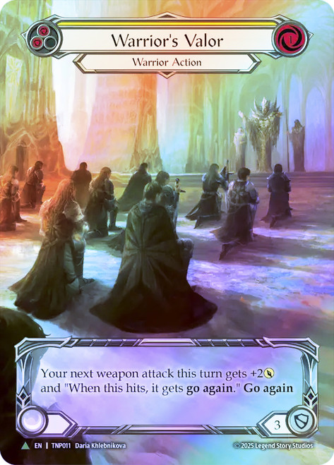 Warrior's Valor (Yellow) (Tournament Pack)
Promotional Cards
Single
Flesh and Blood