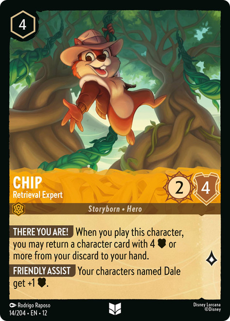 Chip - Retrieval Expert
Wilds Unknown
Single
Lorcana