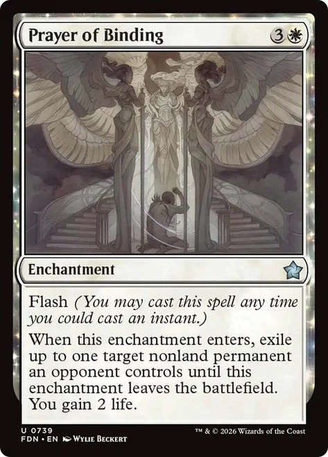 Prayer of Binding (#739)
Foundations
Single
Magic: The Gathering