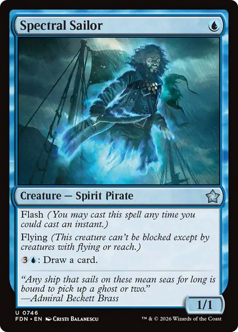 Spectral Sailor (#746)
Foundations
Single
Magic: The Gathering