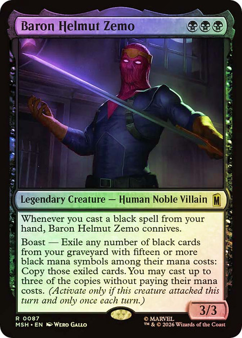 Baron Helmut Zemo
Marvel Super Heroes
Single
Magic: The Gathering