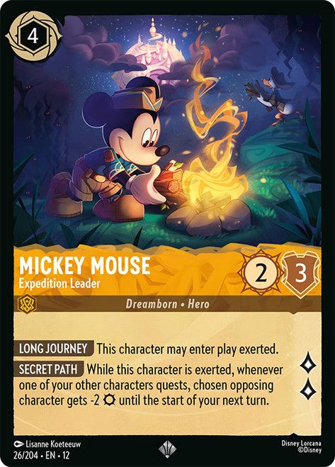 Mickey Mouse - Expedition Leader
Wilds Unknown
Single
Lorcana