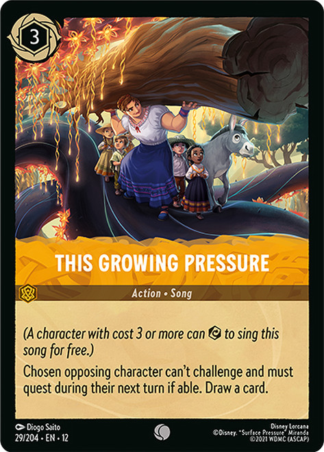 This Growing Pressure
Wilds Unknown
Single
Lorcana