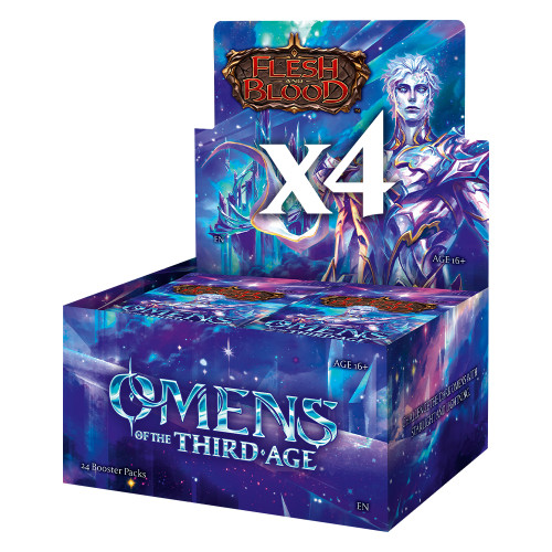 Flesh and Blood - Omens of the Third Age Booster Case (4 Boxes)
Omens of the Third Age
Sealed
Flesh and Blood