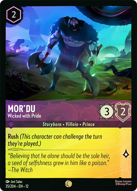 Mor'du - Wicked with Pride
Wilds Unknown
Single
Lorcana