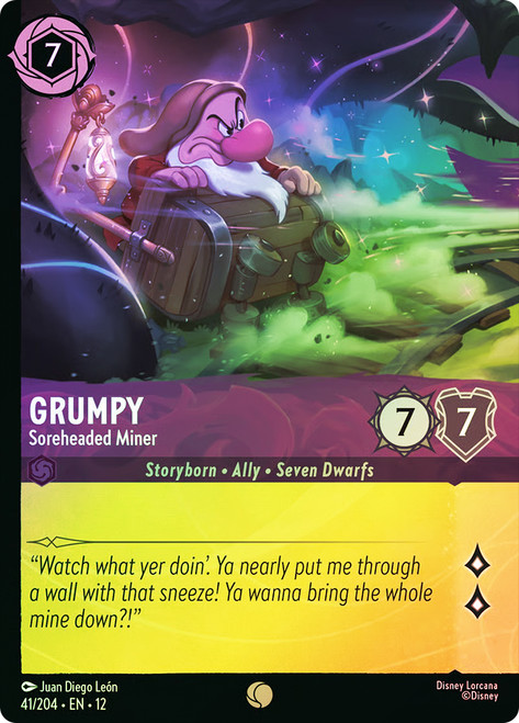 Grumpy - Soreheaded Miner
Wilds Unknown
Single
Lorcana