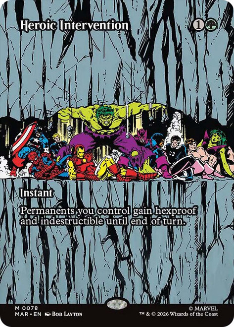 Heroic Intervention (#078)
Marvel Universe
Single
Magic: The Gathering