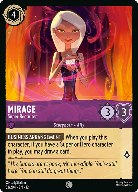 Mirage - Super Recruiter
Wilds Unknown
Single
Lorcana