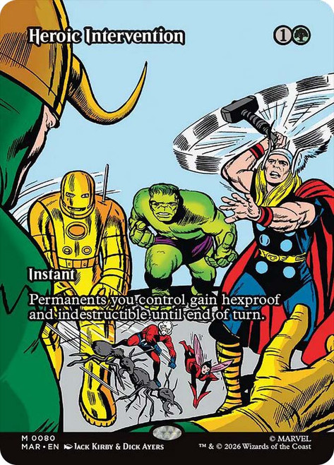 Heroic Intervention (#080)
Marvel Universe
Single
Magic: The Gathering