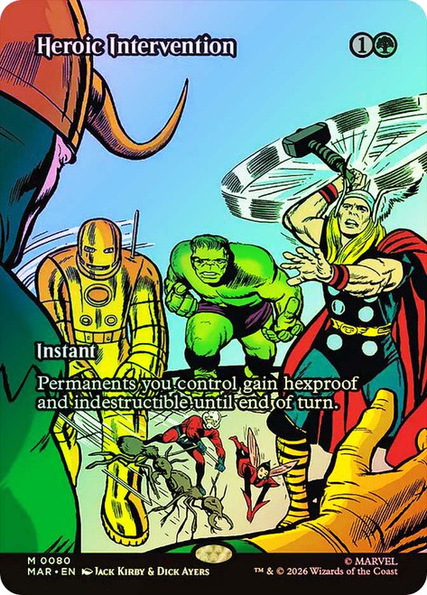 Heroic Intervention (#080)
Marvel Universe
Single
Magic: The Gathering