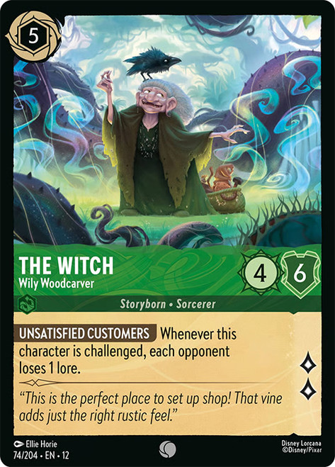 The Witch - Wily Woodcarver
Wilds Unknown
Single
Lorcana