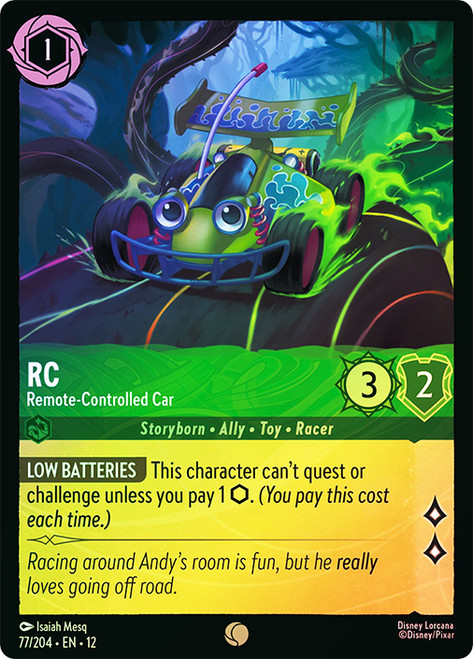 RC - Remote-Controlled Car
Wilds Unknown
Single
Lorcana