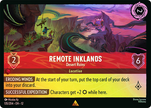 Remote Inklands - Desert Ruins
Wilds Unknown
Single
Lorcana