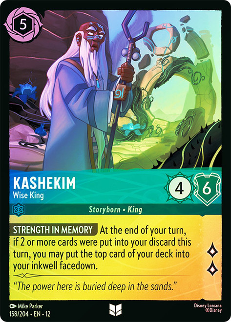 Kashekim - Wise King
Wilds Unknown
Single
Lorcana