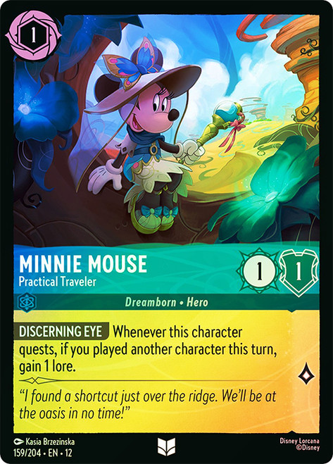 Minnie Mouse - Practical Traveler
Wilds Unknown
Single
Lorcana