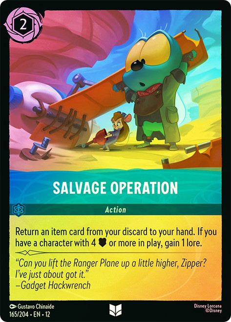 Salvage Operation
Wilds Unknown
Single
Lorcana