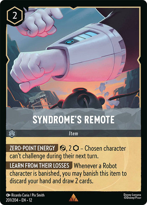 Syndrome's Remote
Wilds Unknown
Single
Lorcana