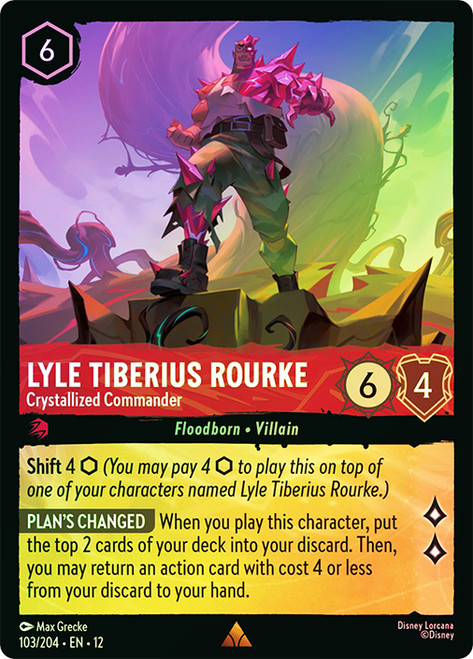Lyle Tiberius Rourke - Crystallized Commander
Wilds Unknown
Single
Lorcana