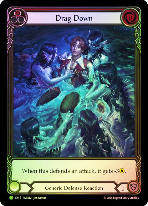 Drag Down (Red) (TCGplayer Exclusive)
Promotional Cards
Single
Flesh and Blood