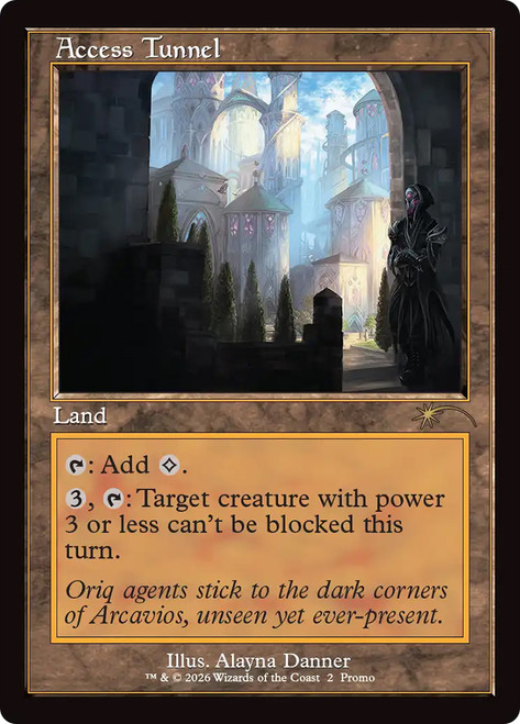 Access Tunnel (Two-Headed Giant Commander)
Promo
Single
Magic: The Gathering