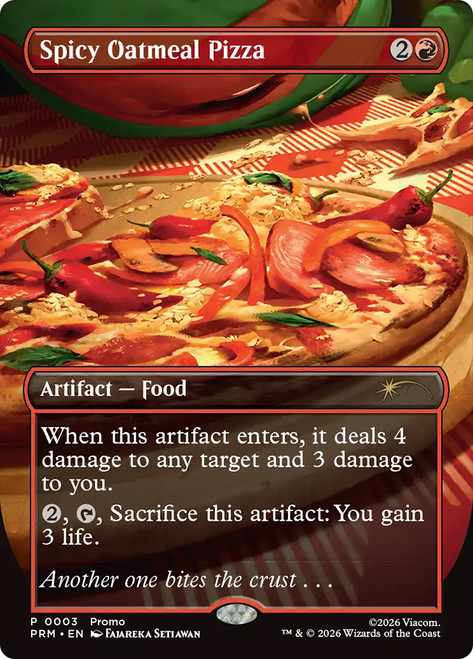 Spicy Oatmeal Pizza (Magic Presents) | Promo | Star City Games