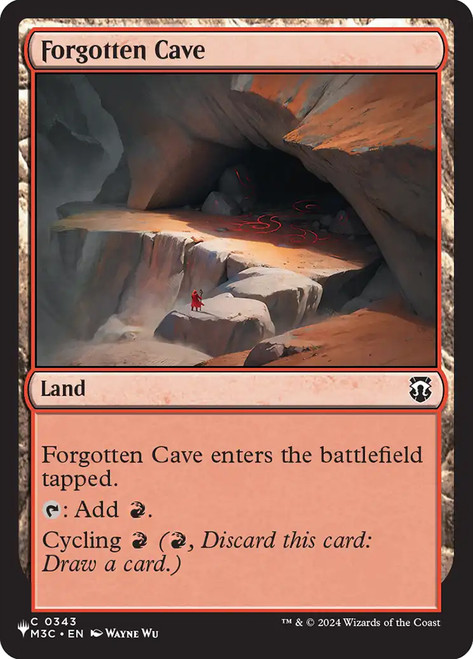 Forgotten Cave
Mystery Booster / The List
Single
Magic: The Gathering
