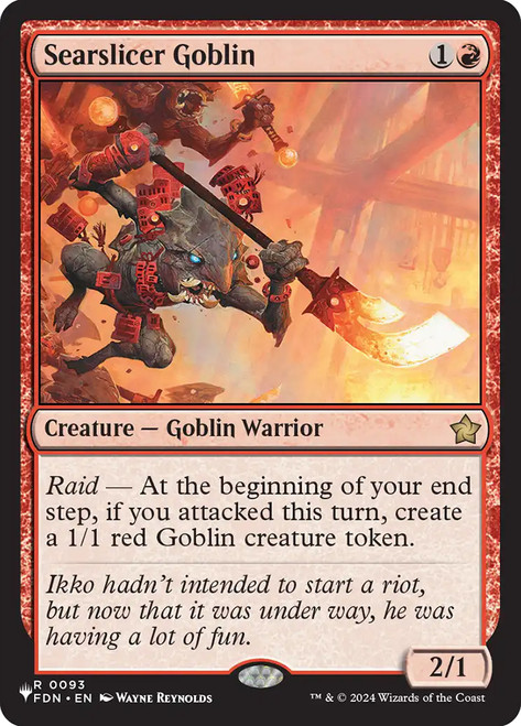 Searslicer Goblin
Mystery Booster / The List
Single
Magic: The Gathering