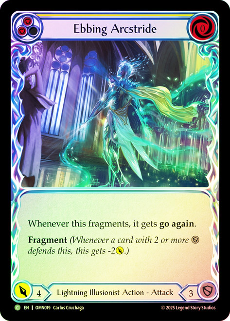 Ebbing Arcstride (Yellow)
Omens of the Third Age
Single
Flesh and Blood