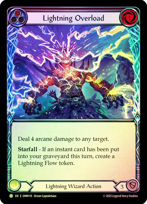 Lightning Overload (Red)
Omens of the Third Age
Single
Flesh and Blood