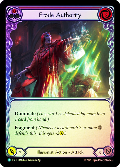 Erode Authority (Red)
Omens of the Third Age
Single
Flesh and Blood