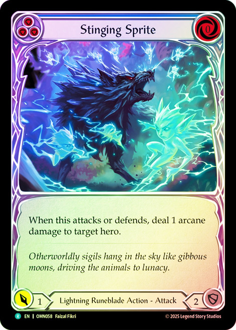 Stinging Sprite (Blue)
Omens of the Third Age
Single
Flesh and Blood
