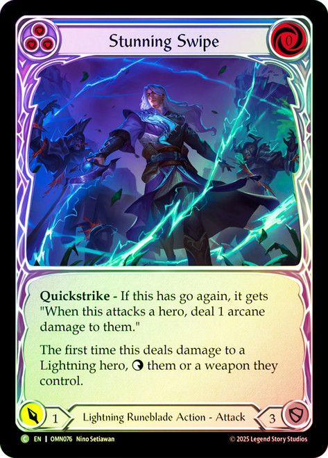 Stunning Swipe (Blue)
Omens of the Third Age
Single
Flesh and Blood
