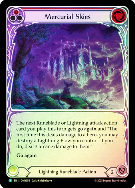 Mercurial Skies (Red)
Omens of the Third Age
Single
Flesh and Blood