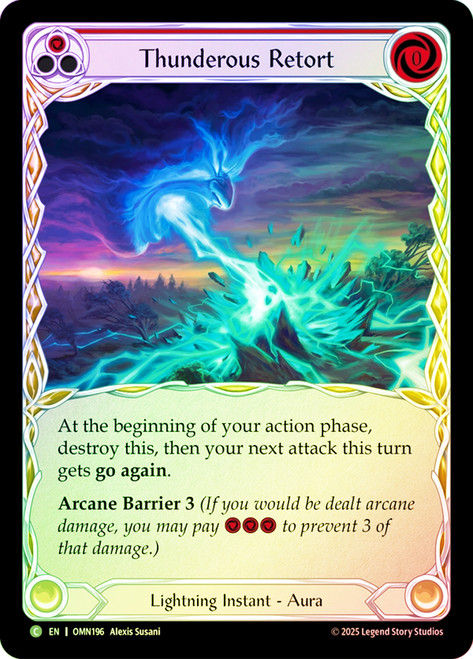 Thunderous Retort (Red)
Omens of the Third Age
Single
Flesh and Blood