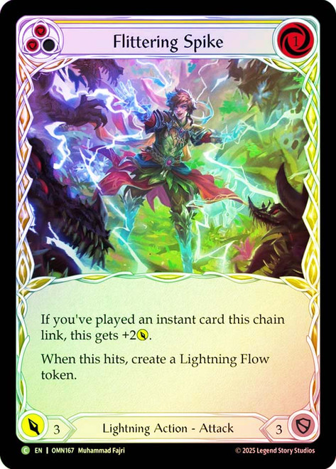 Flittering Spike (Yellow)
Omens of the Third Age
Single
Flesh and Blood