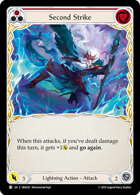Second Strike (Red)
Briar Silver Age Deck
Single
Flesh and Blood