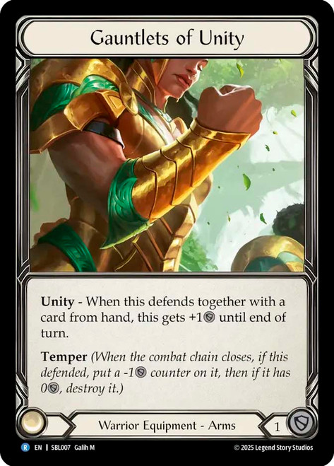 Gauntlets of Unity
Boltyn Silver Age Deck
Single
Flesh and Blood