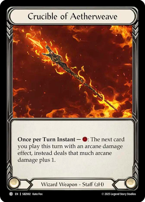 Crucible of Aetherweave
Blaze Silver Age Deck
Single
Flesh and Blood