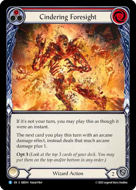Cindering Foresight (Red)
Blaze Silver Age Deck
Single
Flesh and Blood
