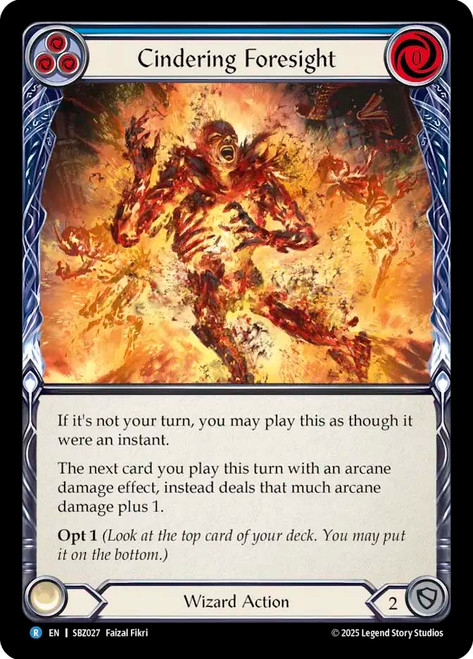 Cindering Foresight (Blue)
Blaze Silver Age Deck
Single
Flesh and Blood