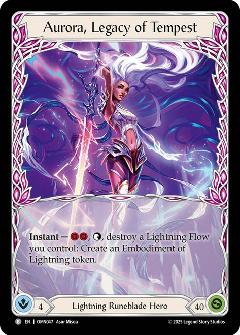 Aurora, Emissary of Lightning // Aurora, Legacy of Tempest | Omens
