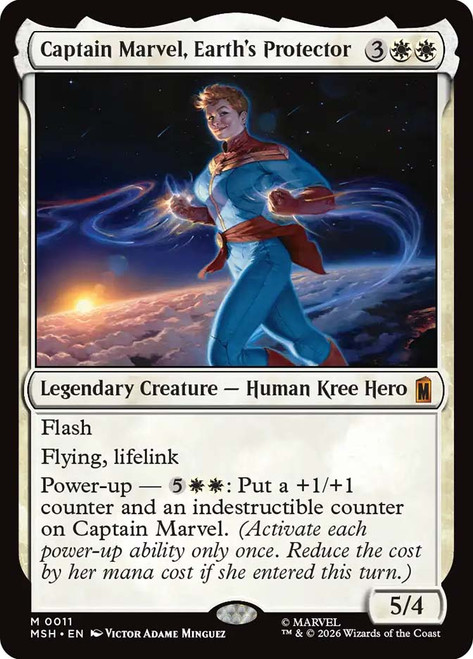 Captain Marvel, Earth's Protector
Marvel Super Heroes
Single
Magic: The Gathering
