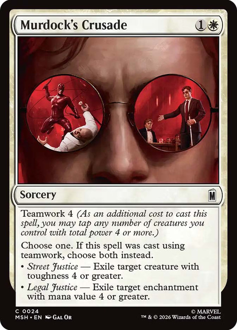 Murdock's Crusade
Marvel Super Heroes
Single
Magic: The Gathering