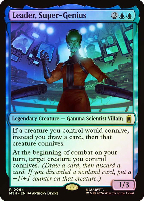 Leader, Super-Genius
Marvel Super Heroes
Single
Magic: The Gathering