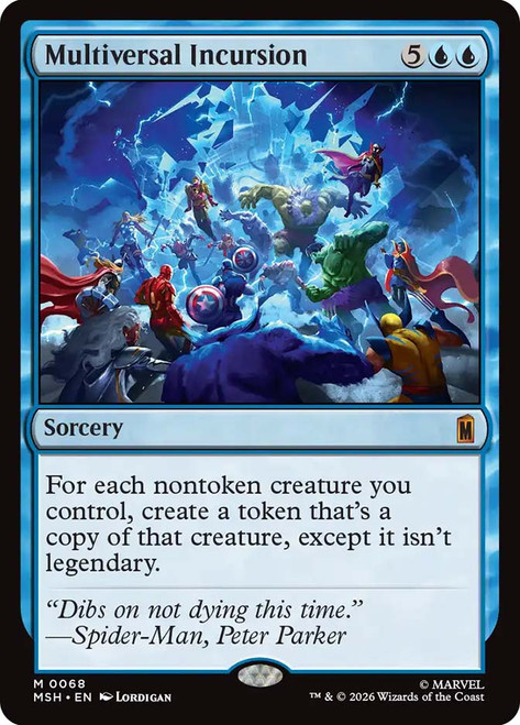 Multiversal Incursion
Marvel Super Heroes
Single
Magic: The Gathering