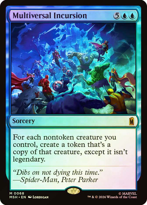 Multiversal Incursion
Marvel Super Heroes
Single
Magic: The Gathering