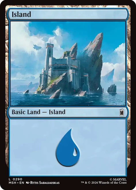 Island (#290)
Marvel Super Heroes
Single
Magic: The Gathering