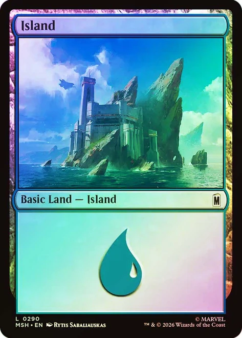 Island (#290)
Marvel Super Heroes
Single
Magic: The Gathering