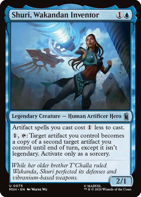 Shuri, Wakandan Inventor
Marvel Super Heroes
Single
Magic: The Gathering